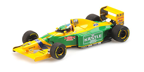 BENETTON FORD B193B – MICHAEL SCHUMACHER – 1ST HOME GP PODIUM 1993 – EXCL. FOR MINICHAMPS.DE - L.E. 125 pcs. 1:43 model