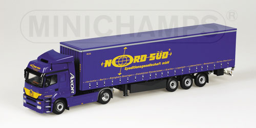 MERCEDES-BENZ AXOR NORTH-SOUTH SP-SZ – 2002 – WITH SIDE CURTAIN TR. 1:43 model