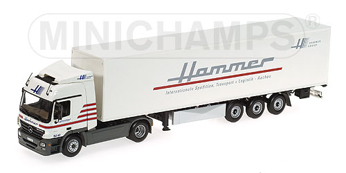 MERCEDES-BENZ ACTROS 1844LS – 2003 – KOFFERSATTELZUG – ‘HAMMER’ L.E. 504 pcs. 1:43 model