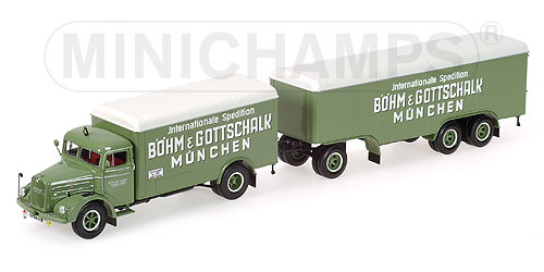 MAN F8 – KOFFERZUG – ‘BÖHM & GOTTSCHALK’ L.E. 756 pcs. 1:43 model