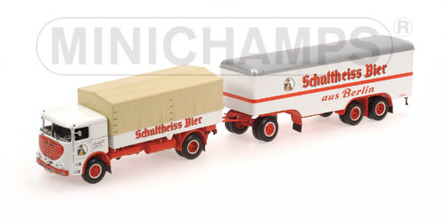 BUESSING LU 11/16 – PRITSCHEN/KOFFERZUG – ‘SCHULTHEISS’ L.E. 650 pcs. 1:43 model