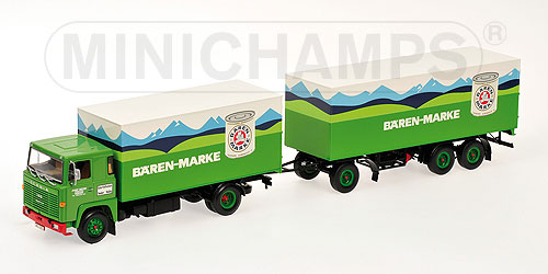 SCANIA LB140 – KOFFERZUG – ‘BÄREN-MARKE’ L.E. 504 pcs. 1:43 model