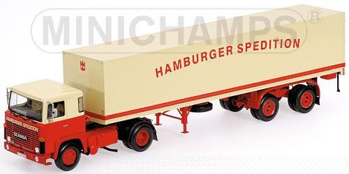 SCANIA LB 111S KOFFERSATTELZUG – ‘HAMBURGER SPEDITION’ L.E. 504 pcs. 1:43 model