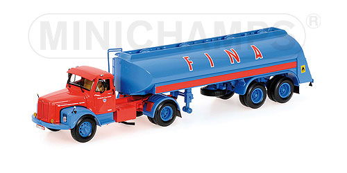 SCANIA L1 10S – TANKSATTELZUG – ‘FINA’ L.E. 1002 pcs. 1:43 model