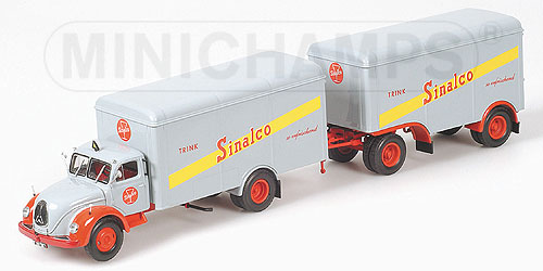 MAGIRUS-DEUTZ S 6500 BOX +TRAILER – 1957 – ‘SINALCO’ 1:43 model