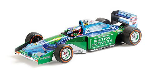 BENETTON FORD B194 – MICK SCHUMACHER – DEMONSTRATION RUN – BELGIAN GP 2017 1:18 model