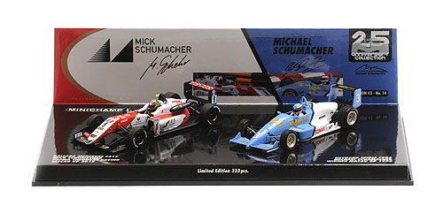 2-CAR SET – REYNARD SPIESS F903/DALLARA MERCEDES F317 – MICHAEL/MICK SCHUMACHER – MACAU 1990/2018 1:43 model