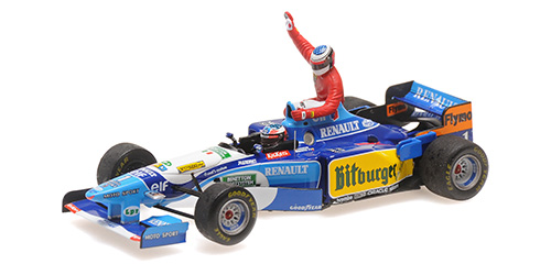 BENETTON RENAULT B195 – MICHAEL SCHUMACHER – CANADIAN GP 1995 (W/FIGURINE ALESI) - L.E. 999 pcs. 1:43 model