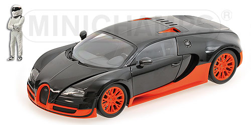 BUGATTI VEYRON SUPER SPORT – CARBON/ORANGE – 2011 – ‘TOP GEAR’ L.E. 1000 pcs. 1:18 model