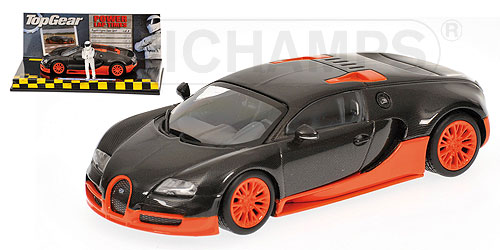BUGATTI VEYRON SUPER SPORT – 2011 – CARBON/ORANGE – ‘WORLD RECORD CAR’ L.E. 2012 pcs. 1:43 model