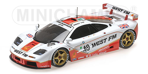 MCLAREN F1 GTR – WEST COMPETITION – NIELSEN/MASS/BSCHER – 24H LE MANS 1995 L.E. 304 pcs. 1:18 model
