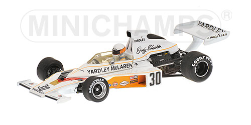 MCLAREN FORD M23 – ‘YARDLEY’ – JODY SCHECKTER – BRITISH GP 1973 – WITH ENGINE L.E. 1296 pcs. 1:43 model