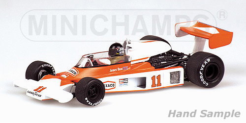 MCLAREN FORD M23 – JAMES HUNT – WORLD CHAMPION 1976 – WITH ENGINE 1:43 model