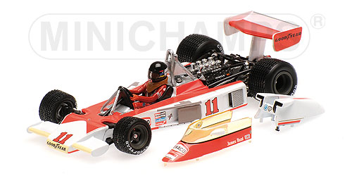 MCLAREN FORD M23 – JAMES HUNT – WORLD CHAMPION 1976 – WITH RAIN TYRES – WITH ENGINE L.E. 1584 pcs. 1:43 model