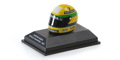 HELMET – AYRTON SENNA – WORLD CHAMPION – 1991 - L.E. 994 pcs. 1:8 model