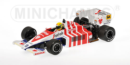 TOLEMAN HART TG 184 – AYRTON SENNA – 1984 GP PORTUGAL – WITH DETAILED ENGINE 1:18 model