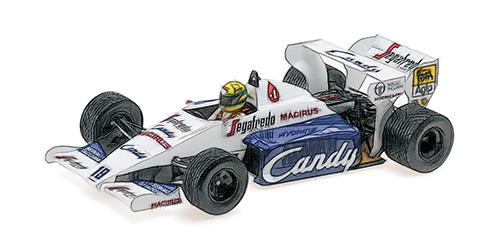 TOLEMAN HART TG184 – AYRTON SENNA – 2ND PLACE MONACO GP 1984 – DIRTY VERSION - L.E. 994 pcs. 1:43 model