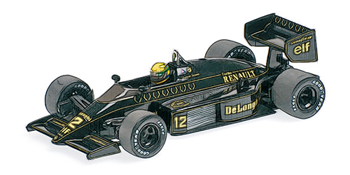 LOTUS RENAULT 98T – AYRTON SENNA – 1986 – DIRTY VERSION - L.E. 994 pcs. 1:43 model