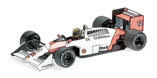 MCLAREN HONDA MP4/4 – AYRTON SENNA – WORLD CHAMPION 1988 – DIRTY VERSION - L.E. 994 pcs. 1:18 model