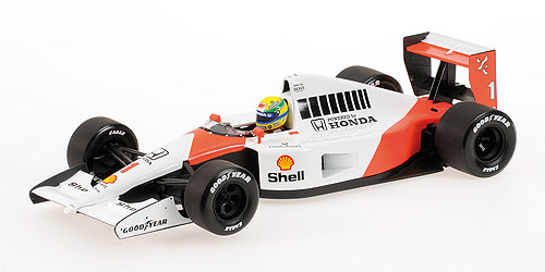 MCLAREN HONDA MP4/6 – AYRTON SENNA – W/JEAN ALESI RIDING – MEXICO GP 1991 1:43 model