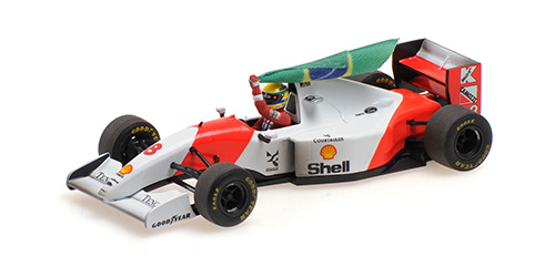 MCLAREN FORD MP4/8 – AYRTON SENNA – WINNER AUSTRALIAN GP 1993 WITH FLAG – DIRTY VERSION - L.E. 994 pcs. 1:43 model