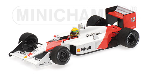 MCLAREN HONDA MP4/4 – AYRTON SENNA – 1ST WIN WITH MCLAREN SAN MARINO GP 1988 - L.E. 450 pcs. 1:43 model