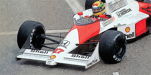 MCLAREN HONDA MP4/5B – AYRTON SENNA – WINNER USA GP 1990 1:43 model