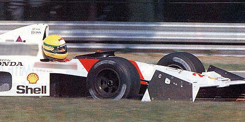MCLAREN HONDA MP4/5B ELEVATED NOSE CONE TEST CAR – AYRTON SENNA – MONZA 1990 1:43 model