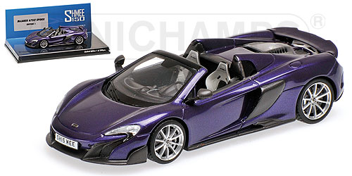 MCLAREN 675LT SPIDER – ORION PURPLE – EXCLUSIVE SHMEE150 L.E. 300 pcs. 1:43 model