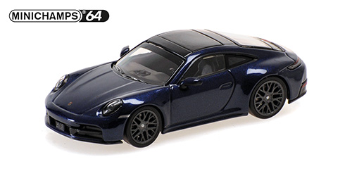 PORSCHE 911 (992.2) CARRERA – 2025 – BLUE METALLIC 1:64 model
