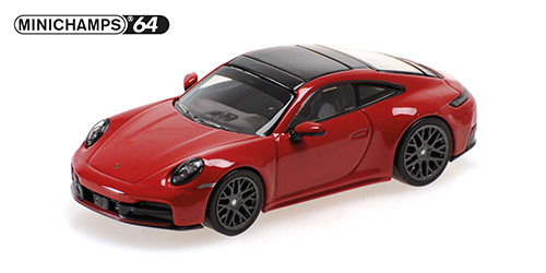 PORSCHE 911 (992.2) CARRERA – 2025 – CARMINE RED 1:64 model