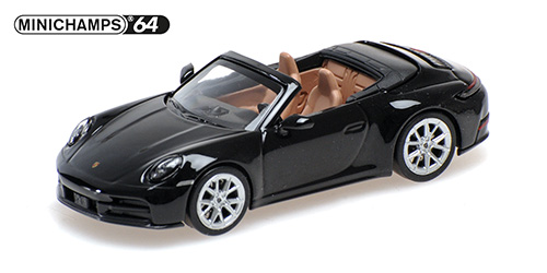 PORSCHE 911 (992.2) CARRERA CABRIOLET – 2025 – BLACK 1:64 model