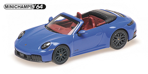 PORSCHE 911 (992.2) CARRERA GTS CABRIOLET – 2025 – BLUE 1:64 model