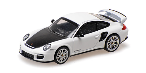 PORSCHE 911 (997.2) GT2 RS – 2010 – WHITE W/ BLACK WHEELS 1:64 model
