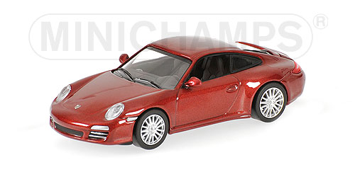 PORSCHE 911 CARRERA 4S - 2008 - RED METALLIC 1:64 model