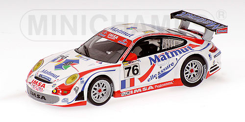PORSCHE 911 GT3 RSR - IMSA PERFORMANCE MATMUT - NARAC/LIETZ/LONG - 24H LE MANS - 2007 1:64 model