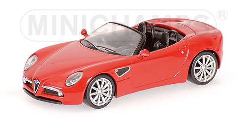 ALFA ROMEO 8C SPIDER - 2008 - RED 1:64 model