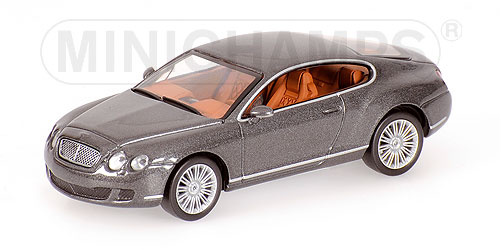 BENTLEY CONTINENTAL GT - 2008 - GREY METALLIC 1:64 model
