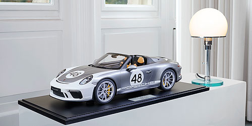 PORSCHE 911 (991.2) SPEEDSTER – 2019 – SILBER (HERITAGE PAKET) (191) - L.E. 191 pcs. 1:8 model