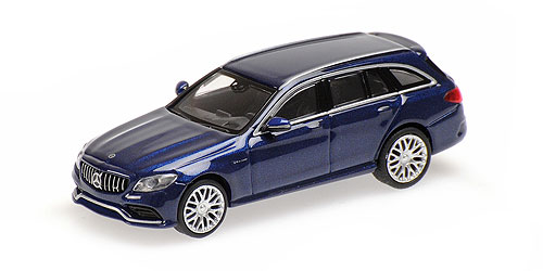 MERCEDES-AMG C 63 T-MODELL (S205) – 2019 – BLUE METALLIC 1:87 model