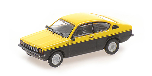 OPEL KADETT COUPE – 1973 – YELLOW/BLACK 1:87 model