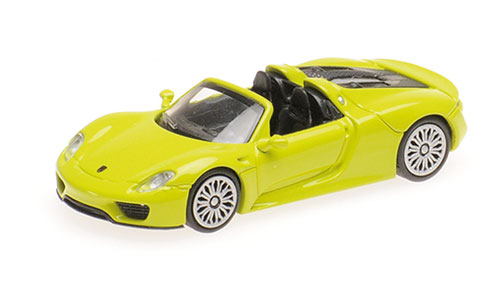 PORSCHE 918 SPYDER – 2013 – GELBGRÜN 1:87 model
