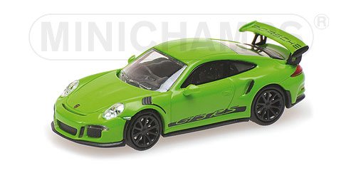 PORSCHE 911 GT3 RS – 2013 – GREEN W/ STRIPES 1:87 model