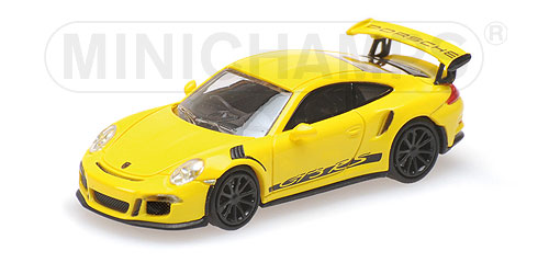 PORSCHE 911 GT3 RS – 2013 – YELLOW W/ STRIPES 1:87 model