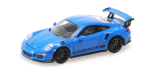 PORSCHE 911 GT3 RS – 2015 – BLUE W/ STRIPES 1:87 model