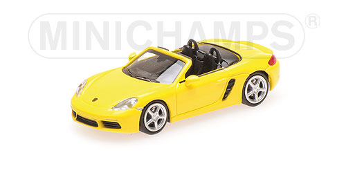 PORSCHE 718 BOXSTER – 2016 – YELLOW 1:87 model