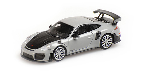 PORSCHE 911 GT2 RS – 2018 – GREY W/ CARBON BONNET 1:87 model