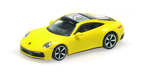 PORSCHE 911 (992) – CARRERA 4S – 2019 – YELLOW 1:87 model