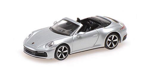 PORSCHE 911 (992) – CARRERA 4S CABRIOLET – 2019 – SILVER 1:87 model