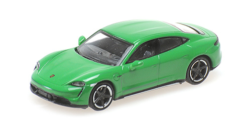 PORSCHE TAYCAN TURBO S – 2019 – GREEN METALLIC 1:87 model